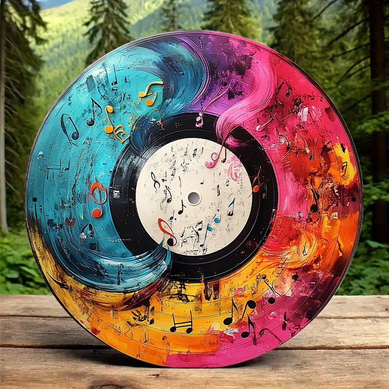 Home Office Or - Arte de registro de vinil vibrante