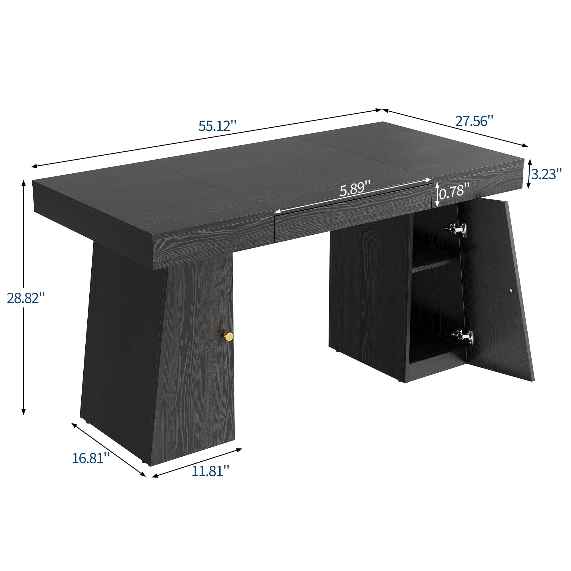 Mesa de computador de 55 x 27, - Home Office Work Table avaliação e preço