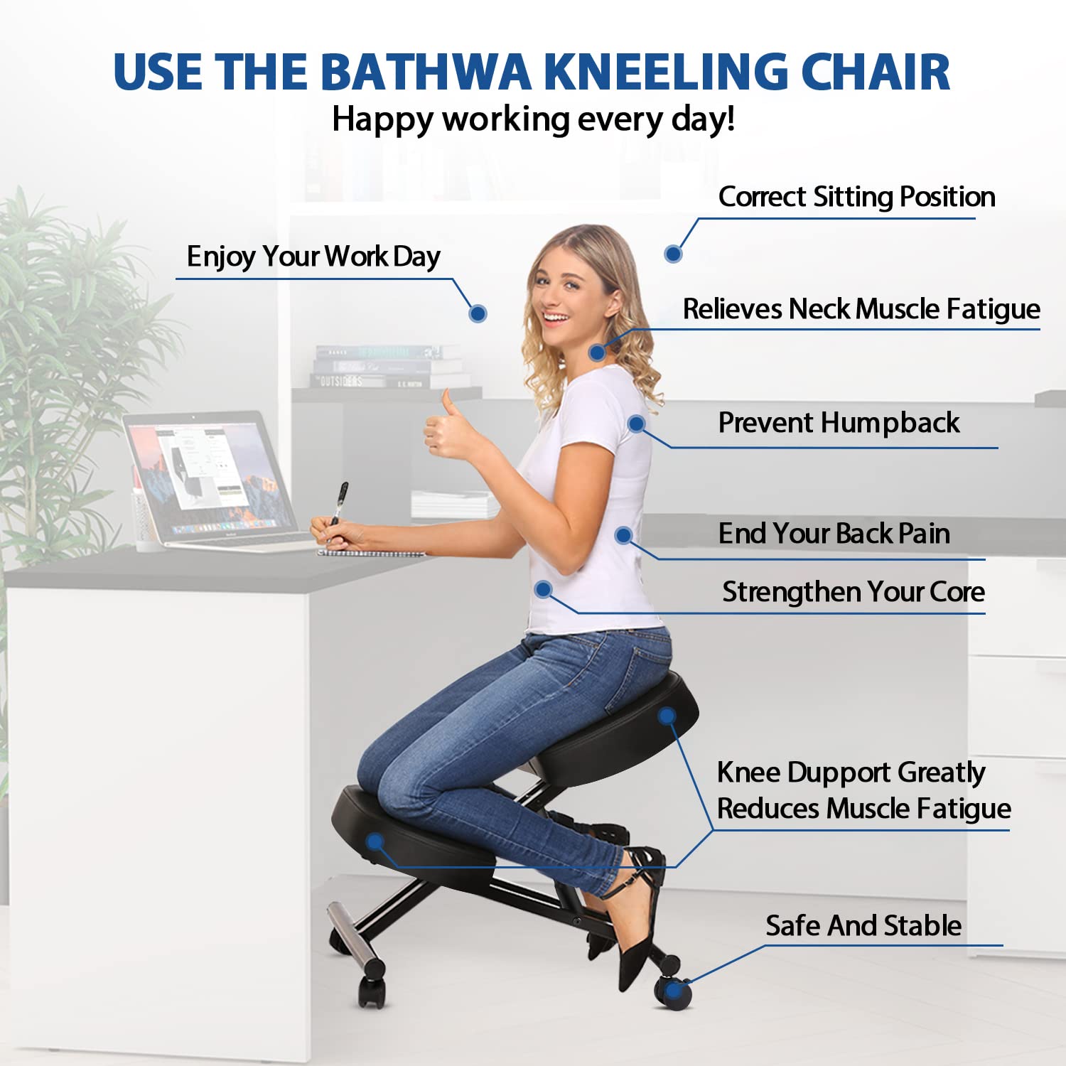 Cadeira Ergonômica para Escrit - Ergonomic Office Chair avaliação e preço