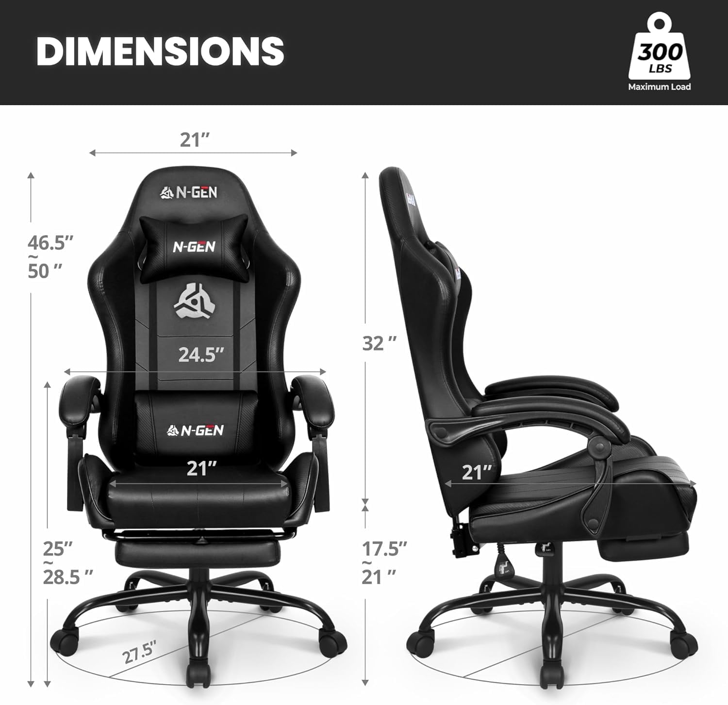 Cadeira Gamer com Apoio para o - Ergonomic Office Chair avaliação e preço