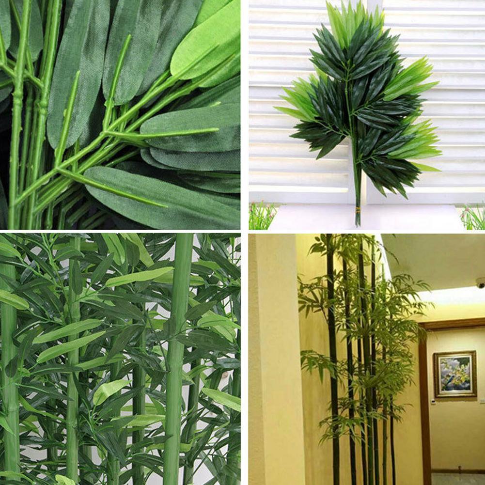 10 pçs folhas de bambu verde a - Home Office Layout avaliação e preço