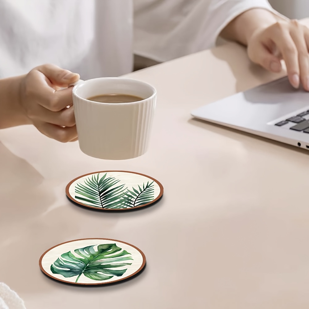 5pcs Porta-Copos de Madeira co - Home Office Layout avaliação e preço
