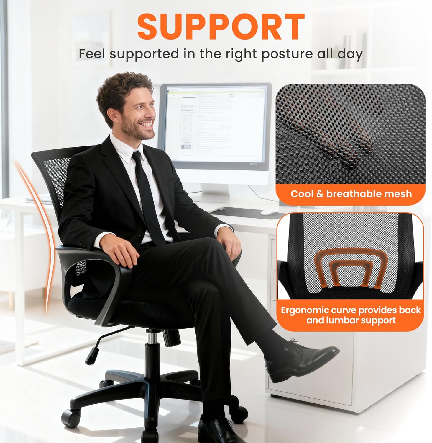 Cadeira de Escritório Ergonômi - Ergonomic Office Chair avaliação e preço