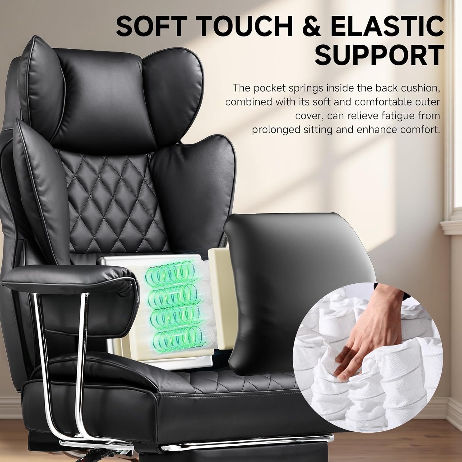 Cadeira de Escritório Grande e - Ergonomic Office Chair avaliação e preço
