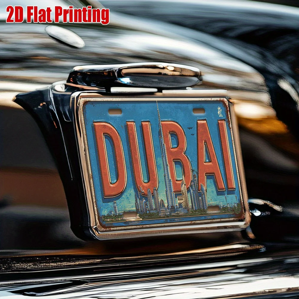Placa de Licença Vintage em Al - Home Office Dubai avaliação e preço